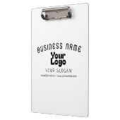 ロゴのアップロードモダンレトロ – 白黒（編集可能） クリップボード (左)