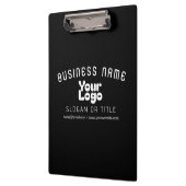 ロゴのアップロードモダンレトロ – 白黒（編集可能） クリップボード (左)