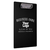 ロゴのアップロードモダンレトロ – 白黒（編集可能） クリップボード (右)