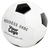 ロゴのアップロードモダンレトロ – 白黒（編集可能） サッカーボール (3/4)