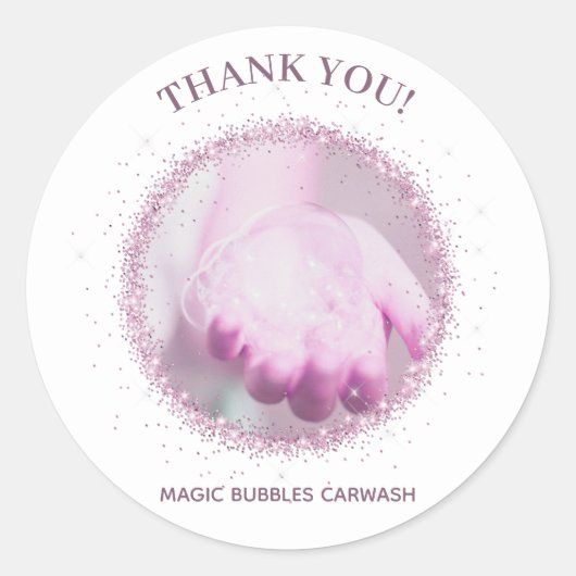 *~*ロゴのアップロード写真THANK YOU Seal Label ラウンドシール (正面)