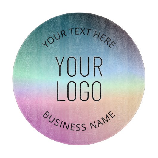 ロゴのアップロード |グラデーシカラフルョンの色の変更 カッティングボード (正面)