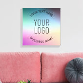 ロゴのアップロード |グラデーシカラフルョンの色の変更 キャンバスプリント (インサイチュ (リビング))