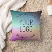 ロゴのアップロード |グラデーシカラフルョンの色の変更 クッション (ブランケット)