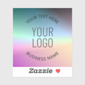 ロゴのアップロード |グラデーシカラフルョンの色の変更 シール (シート)