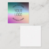 ロゴのアップロード |グラデーシカラフルョンの色の変更 ノートカード (正面/裏面)