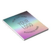 ロゴのアップロード |グラデーシカラフルョンの色の変更 ノートパッド (アングル)