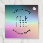 ロゴのアップロード |グラデーシカラフルョンの色の変更 フェイバータグ (裏面)