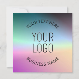 ロゴのアップロード |グラデーシカラフルョンの色の変更 招待状