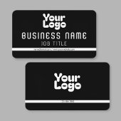 ロゴのアップロード |白黒(編集可能) 名刺