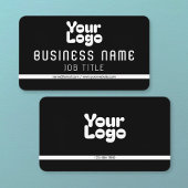 ロゴのアップロード |白黒(編集可能) 名刺