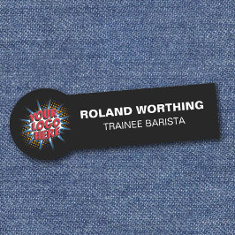 ロゴのアップロード – 黒のモダンスタッフ 名札