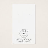 ロゴのイヤリングとスクリプト名の表示カードの追加 (正面)