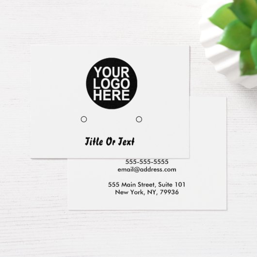 ロゴのイヤリングをアドレス付きで追加 (デスク)