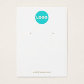 ロゴのイヤリングを追加する(白無地) (正面)