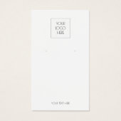 ロゴのイヤリングシンプルディスプレイカードの追加 (正面)