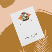 ロゴのイヤリングジュエリー表示カードの追加 名刺