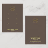 ロゴのイヤリングディスプレイを3組茶色に追加 名刺 (正面/裏面)