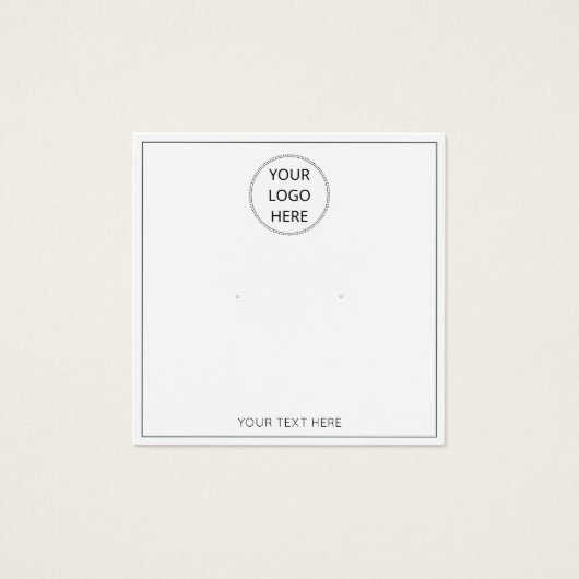 ロゴのイヤリングディスプレイカードの追加 (正面)