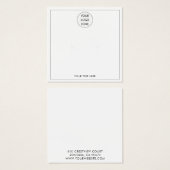 ロゴのイヤリングディスプレイカードの追加 (正面&裏面)