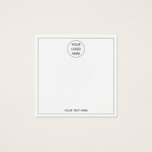 ロゴのイヤリングディスプレイカードの追加 (正面)