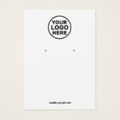 ロゴのイヤリングディスプレイカードの追加 (正面)