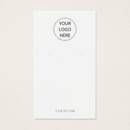 ロゴのイヤリングディスプレイカードの追加