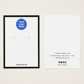 ロゴのイヤリング縁ど表示カードを追加する (正面&裏面)