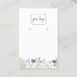 ロゴのイヤリング表示を追加する |ワイルドフラワーフローラ 名刺