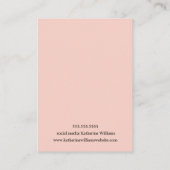 ロゴのイヤリング表示を追加 |バラ金ゴールドとグリッター 名刺 (裏面)