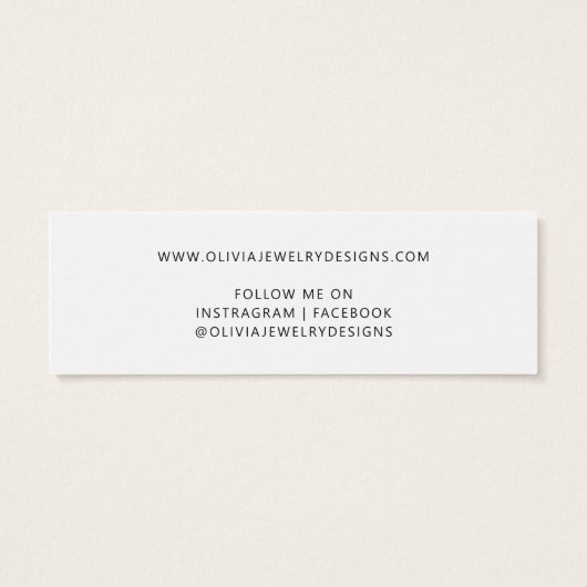 ロゴのイヤリング表示カードをシックに追加 (裏面)