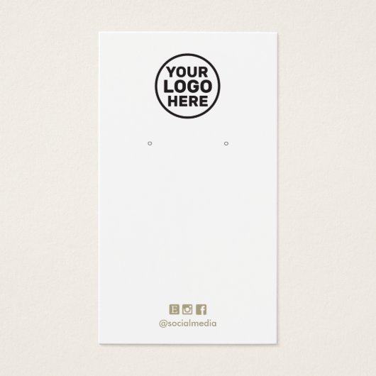 ロゴのイヤリング表示カードを追加する (正面)