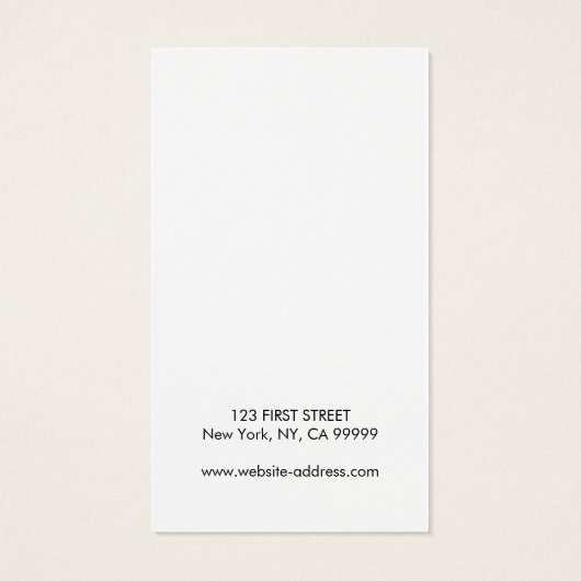 ロゴのイヤリング表示カード (裏面)