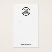 ロゴのイヤリング表示カード (正面)