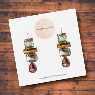 ロゴのイヤリング表示カード