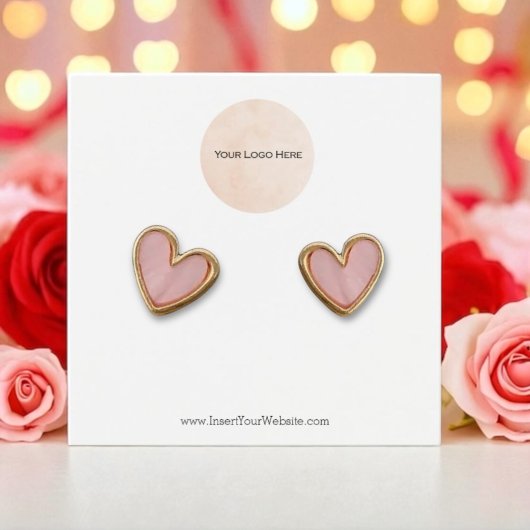 ロゴのイヤリング表示カード