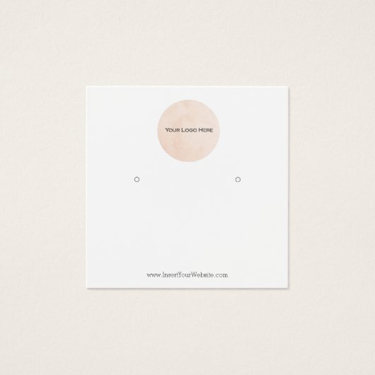 ロゴのイヤリング表示カード (正面)