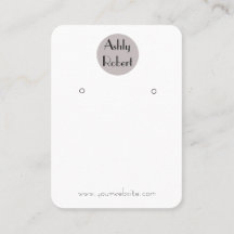 ロゴのイヤリング表示カード