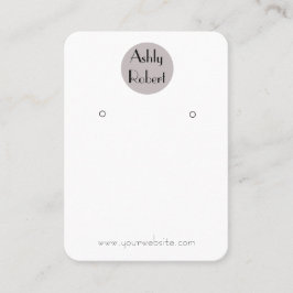 ロゴのイヤリング表示カード 名刺