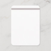 ロゴのイヤリング表示カード 名刺 (裏面)