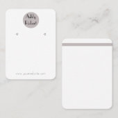 ロゴのイヤリング表示カード 名刺 (正面/裏面)