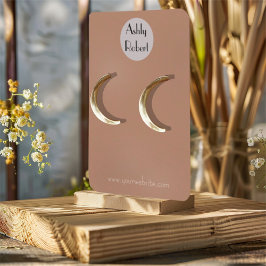 ロゴのイヤリング表示カード 名刺