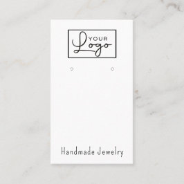 ロゴのイヤリング表示ソーシャルメディアQRコードバス 名刺