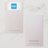 ロゴのイヤリング表示ホルダーの名刺を追加 名刺 (正面/裏面)