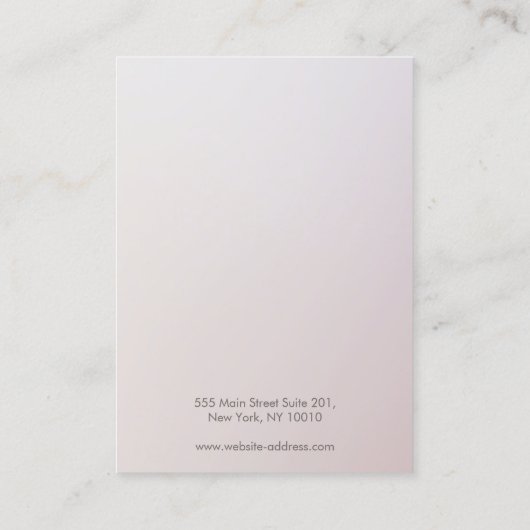 ロゴのイヤリング表示ホルダーの名刺を追加 名刺 (裏面)