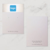 ロゴのイヤリング表示ホルダーの名刺を追加 名刺 (正面/裏面)