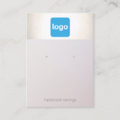 ロゴのイヤリング表示ホルダーの名刺を追加 名刺 (正面)