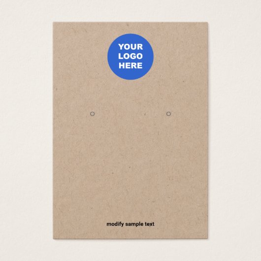 ロゴのイヤリングKraftディスプレイカードの追加 (正面)