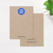 ロゴのイヤリングKraftディスプレイカードの追加 (デスク)