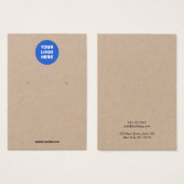 ロゴのイヤリングKraftディスプレイカードの追加 (正面&裏面)